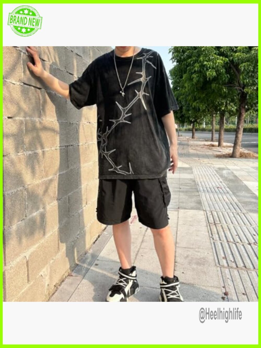 Y2K Oversized Graphic Tee Streetwear Acid Washed T-Shirt - Picture 2 of 3
